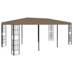 vidaXL Belvédère 6x3 m Taupe