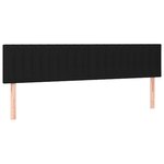 vidaXL Sommier à lattes de lit avec matelas Noir 180x200 cm Tissu
