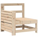 vidaXL Salon de jardin 4 Pièces bois massif de pin