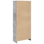vidaXL Bibliothèque gris béton 57x28 5x141 cm bois d'ingénierie