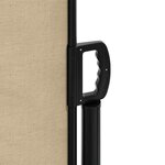 vidaXL Auvent latéral rétractable beige 200x600 cm