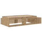 vidaXL Lit de rangement en chêne artisan 80x200 cm