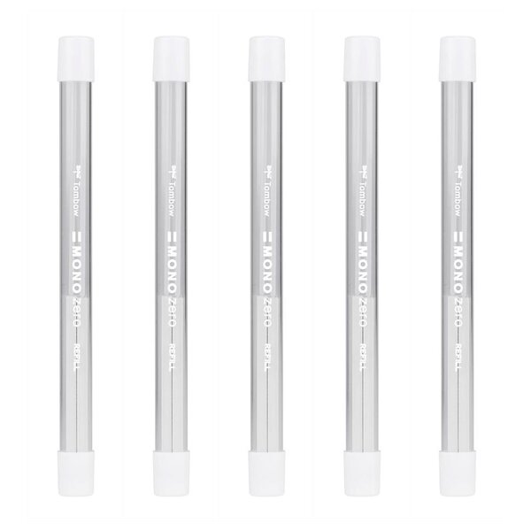 Tube de 2 Recharges pour Stylo Gomme MONO zero pointe rectangulaire 2 5 x 5 mm x 5 TOMBOW