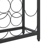 vidaXL Casier à bouteilles de 57 bouteilles noir 34x18x200cm fer forgé