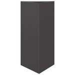 vidaXL Jardinières 2 Pièces noir triangulaire 40x34 5x70 cm acier
