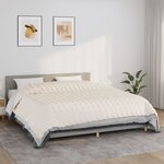 vidaXL Couverture lestée Crème clair 220x260 cm 11 kg Tissu