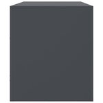 vidaXL Meuble TV anthracite 99x39x44 cm acier