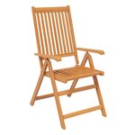 vidaXL Ensemble à manger d'extérieur 7 Pièces Bois d'acacia solide