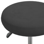 vidaXL Chaise pivotante de bureau Noir Velours