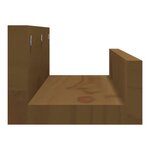 vidaXL Étagères murales 2 Pièces Marron miel 50x12x9cm Bois de pin massif