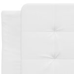 vidaXL Lit avec matelas blanc 100x200 cm similicuir