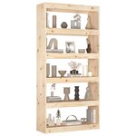 vidaXL Bibliothèque/Séparateur de pièce 80x30x167 4 cm pin massif