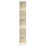 vidaXL Bibliothèque/Séparateur de pièce Blanc chêne sonoma 80x24x159cm