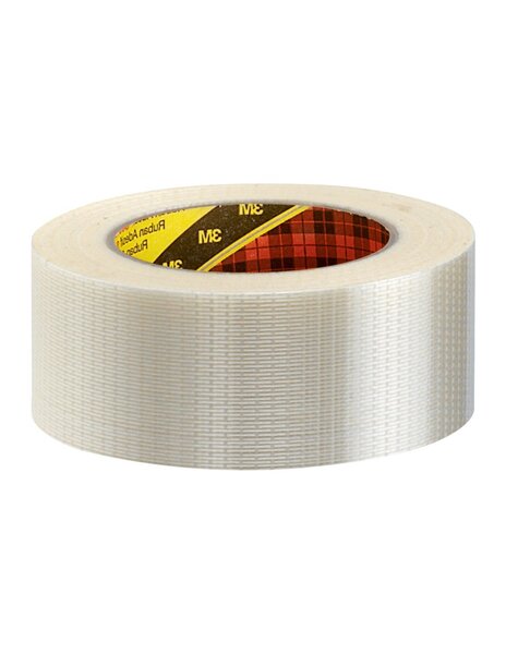 (lot  18 rouleaux) ruban adhésif armé "chaîne et trame" scotch® 3m 8959 50mmx50m