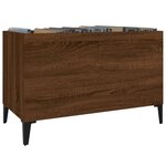 vidaXL Armoire à disques chêne marron 74 5x38x48 cm bois d'ingénierie
