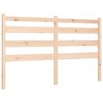 vidaXL Cadre de lit avec tête de lit 160x200 cm bois massif