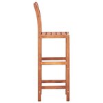 vidaXL Chaises de bar lot de 2 bois d'acacia solide