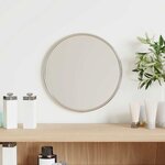 vidaXL Miroir mural Argenté Ø 20 cm Rond