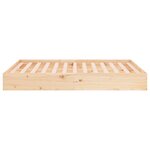 vidaXL Cadre de lit sans matelas bois massif 120x190 cm