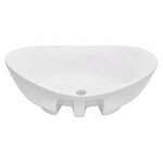 vidaXL Meuble de salle de bain en deux pièces Céramique Gris