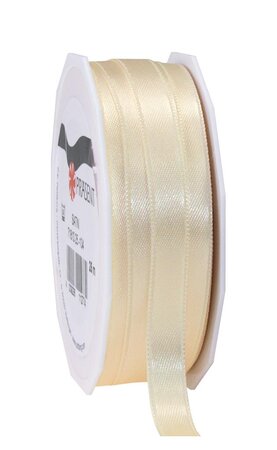 Satin double face 25-m-rouleau 10 mm créme