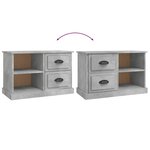 vidaXL Meuble TV gris béton 73x35 5x47 5 cm bois d'ingénierie