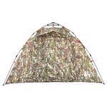 vidaXL Tente de pêche 4 personnes camouflage libération rapide