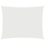 vidaXL Voile de parasol tissu oxford rectangulaire 2x3 m blanc