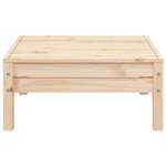 vidaXL Canapé de jardin 2 places et repose-pied bois pin massif