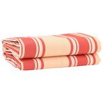 vidaXL Tissu de remplacement d'auvent Multicolore 10x1.6 m