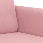 vidaXL Canapé à 3 places Rose 180 cm Velours