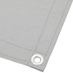 vidaXL Écran de balcon gris clair 120x800 cm 100  polyester oxford
