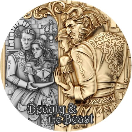 Pièce de monnaie en Argent 2000 Francs g 62.2 (2 oz) Millésime 2024 BEAUTY AND THE BEAST