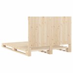 vidaXL Cadre de lit avec tête de lit 160x200 cm bois de pin massif