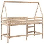 vidaXL Lit superposé avec échelle et toit sans matelas 80x200 cm
