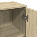 vidaXL Armoire salle de bain chêne sonoma 30x30x190 cm