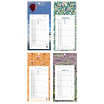 Calendrier Bloc Mensuel Mural 2025 - 16x33cm - Thème Fleurs - Modèle aléatoire*