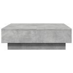 vidaXL Table basse Gris béton 90x90x28 cm Aggloméré