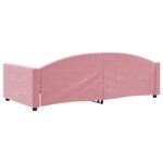 vidaXL Lit de repos rose 100x200 cm velours