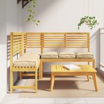 vidaXL Coussins de palette pour siège 6 Pièces Beige 40x40x8 cm Tissu Oxford