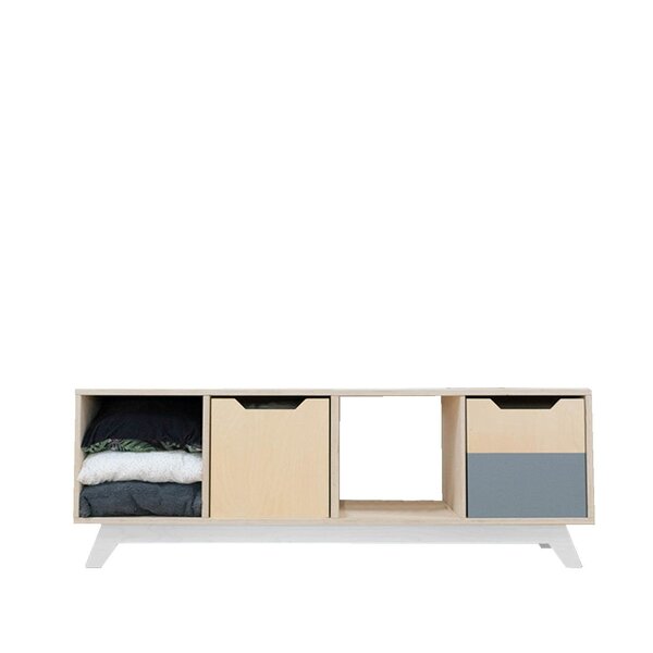 Meuble de rangement NABOSKY blanc 1x4