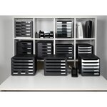 Module De Classement Big Box Plus 5 Tiroirs Shades Of Grey - Nuances De Gris - Exacompta