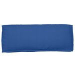 vidaXL Ensemble de 2 coussins sur palette Bleu royal Tissu Oxford