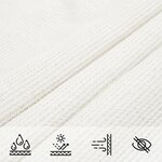 vidaXL Voile d'ombrage PEHD Triangulaire 5 x 5 x 5 m Blanc