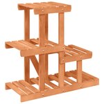 vidaXL Support à fleurs 58x25x51 cm bois massif de sapin