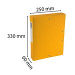 Boite De Classement Exabox Dos 60mm Carte Lustrée Scotten - A4 - Jaune - X 10 - Exacompta