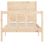 vidaXL Cadre de lit sans matelas 90x200 cm bois de pin massif