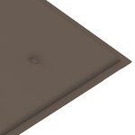 vidaXL Banc de jardin pliable avec coussin 118 cm Bambou
