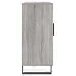 vidaXL Buffet sonoma gris 90x34x80 cm bois d'ingénierie
