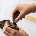 DIY encens - Moule en bois pour 4 cônes + Poudre Patchouli tendre + Poudre de finition